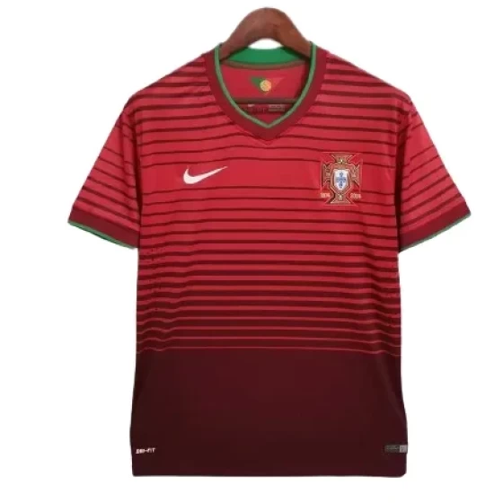 2014 Portugal Retro Jersey Home World Cup