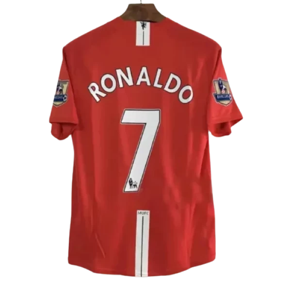 2007-08 Manchester United RONALDO #7 Retro Jersey Home