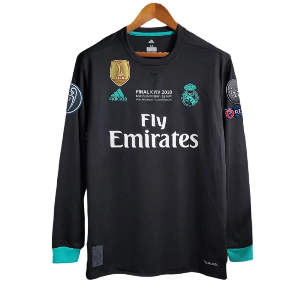 2017-18 Real Madrid home Retro long sleeve Football jersey