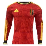 2026 Belgium World Cup Home Long Sleeve Football jersey Player version