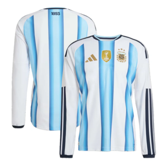 2026 Argentina World Cup Home Long Sleeve Football jersey Fan edition