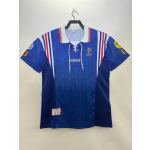 1996 France Retro Jersey Home Euro Cup