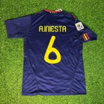 Andrés Iniesta 8 - Spain Away 2010 World Cup Final Retro Jersey Trikot Maillot Camiseta