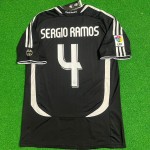Sergio Ramos Real Madrid 2006-2007 Black Jersey Soccer Shirt