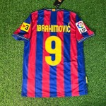 Zlatan Ibrahimović 9 - Barcelona Home 20092010 Retro Kit Jersey Maillot Trikot Soccer Shirt