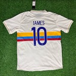 James Rodriguez Colombia White Jersey Camiseta Trikot Maglia Soccer Shirt