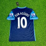 Sergio Kun Aguero 10- Manchester City 2016 2017 Season Retro Jersey Maillot Trikot Maglia
