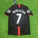 Cristiano Ronaldo Manchester United 2007–2008 Black Retro Football Jersey Kit