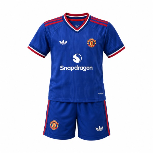 Manchester United FC 2026/27 Away Kids Kit