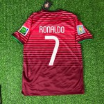 Cristiano Ronaldo Portugal 2014 World Cup Retro Jersey Trikot Maglia