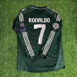 Cristiano Ronaldo CR7 Real Madrid 2012-2013 Champions League Green Long Sleeve Jersey Soccer Shirt