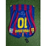 Ronaldinho Gaucho Barcelona 2006 Final Retro Long Sleeve Football Jersey