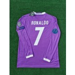 Cristiano Ronaldo 7 - Real Final CL Long Sleeve Jersey Trikot Maillot Soccer Shirt