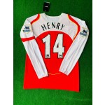 Thierry Henry Arsenal Retro Long Sleeve Football Jersey