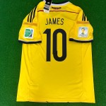 James Rodriguez Colombia 2014 Brazil World Cup Blue Retro Jersey Trikot Maillot