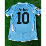 Diego Forlán Uruguay 2010 South Africa World Cup Blue Retro Jersey