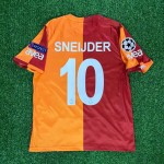 Wesley Sneijder 10 Galatasaray Retro 2013-2014 Formasi Home Jersey Trikot Maillot