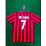 David Beckham England Red Retro Football Jersey
