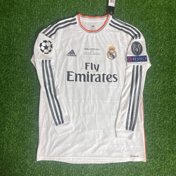 Cristiano Ronaldo Real Madrid 2014 Lisbon Final Champions League Long Sleeve Jersey Soccer Shirt