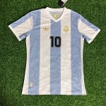 Diego Armando Maradona 10 - Argentina Legendary White Retro Kit Jersey Trikot Maillot Soccer Shirt