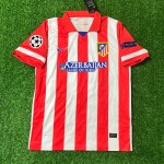 David Villa 9 Atlético Madrid Home 201314 Jersey Red and White Retro Kit Trikot Jersey Maillot Soccer Shirt