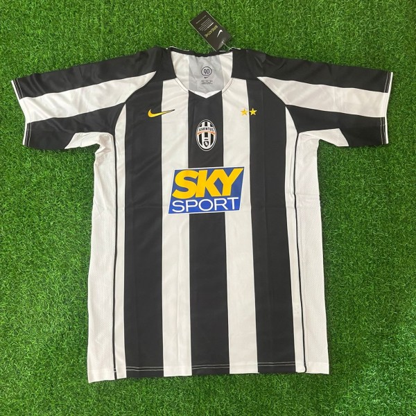Alessandro Del Piero Juventus 2004-2005 White & Black Retro Jersey  Kit  Trikot  Maillot Soccer Shirt