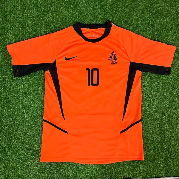 Dennis Bergkamp Netherlands 2002 World Cup Retro Jersey Maillot Trikot Maglia