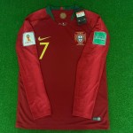 Cristiano Ronaldo Portugal 2018 World Cup Retro Jersey Trikot Maglia Soccer Shirt