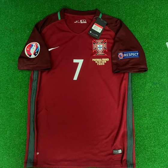 Cristiano Ronaldo Portugal EURO 2016 Final Retro Jersey Trikot Maglia