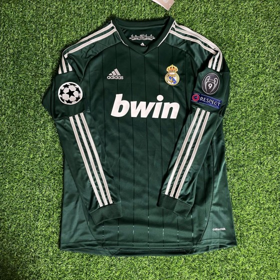 Cristiano Ronaldo CR7 Real Madrid 2012-2013 Champions League Green Long Sleeve Jersey Soccer Shirt