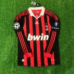 Ronaldinho Milan 2009 2011 Retro Long Sleeve Jersey Maillot Trikot Maglia