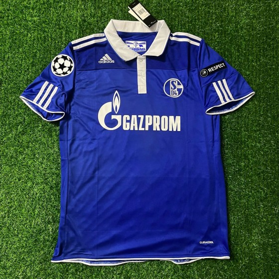 Raul Gonzalez Blanco Schalke 04 Season 2010- 11 Retro Champions League Football Jersey Trikot Soccer Shirt