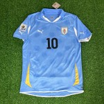 Diego Forlán Uruguay 2010 South Africa World Cup Blue Retro Jersey