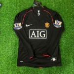 Cristiano Ronaldo 2007-2008 Manchester United Black Retro Jersey Trikot Camiseta Maillot