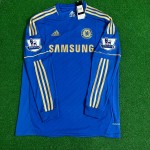 Eden Hazard Chelsea 2012-13 Premier League Patch Blue Retro Football Jersey