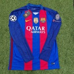 Lionel Messi Barcelona 2016 Special Edition Jersey with World Championship Patch Soccer Jersey