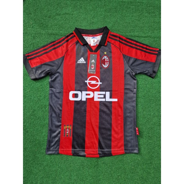 George Weah AC Milan 1998-1999 Retro Football Jersey
