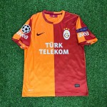 Wesley Sneijder 10 Galatasaray Retro 2013-2014 Formasi Home Jersey Trikot Maillot