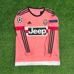 Paul Pogba Juventus Pink Retro 2015-2016 Pink Jersey Trikot