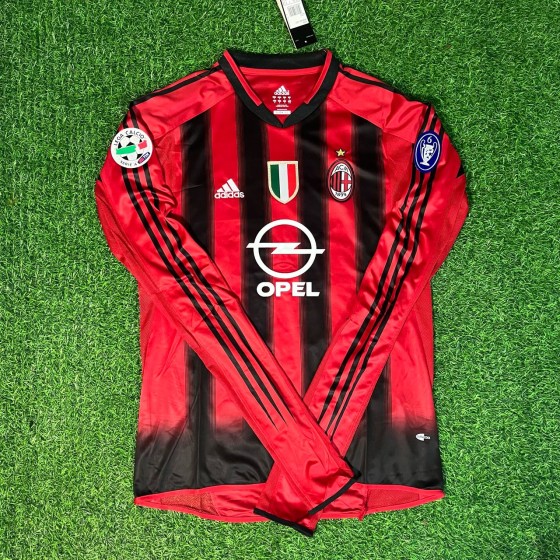 Kaká 22 – Milan 20032004 Red & Black Home Retro Kit Jersey Trikot Maillot
