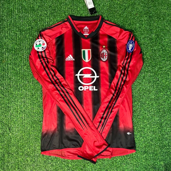 Kaká 22 – Milan 20032004 Red & Black Home Retro Kit Jersey Trikot Maillot