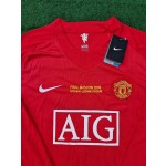 Cristiano Ronaldo Manchester United 2008 Champions Leage Final Moscow Retro Long Sleeve JerseyKit - copy