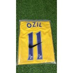 Mesut Özil – Arsenal 20132014 Yellow Retro Kit Jersey Trikot Maillot