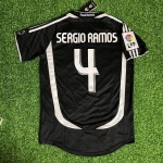 Sergio Ramos Real Madrid 2006-2007 Black Jersey Soccer Shirt