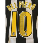 Alessandro Del Piero Juventus 2004-2005 White & Black Retro Jersey  Kit  Trikot  Maillot Soccer Shirt