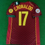 Cristiano Ronaldo Portugal EURO 2004 Retro Home Red Jersey Trikot