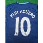 Sergio Kun Aguero 10- Manchester City 2016 2017 Season Retro Jersey Maillot Trikot Maglia