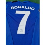 Cristiano Ronaldo Manchester United 2008 Champions League Patch Retro Short Jersey Trikot