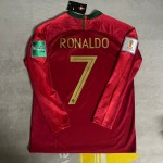 Cristiano Ronaldo Portugal 2018 World Cup Retro Jersey Trikot Maglia Soccer Shirt