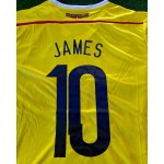 James Rodriguez Colombia 2014 Brazil World Cup Blue Retro Jersey Trikot Maillot